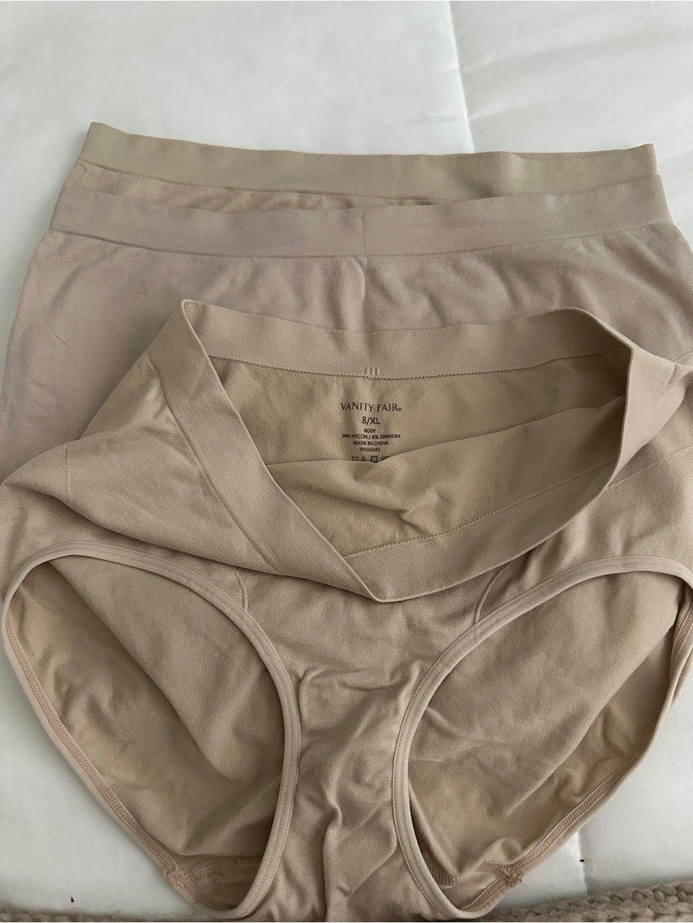 Vanity Fair Beige/Taupe High-Waist Briefs Trio
